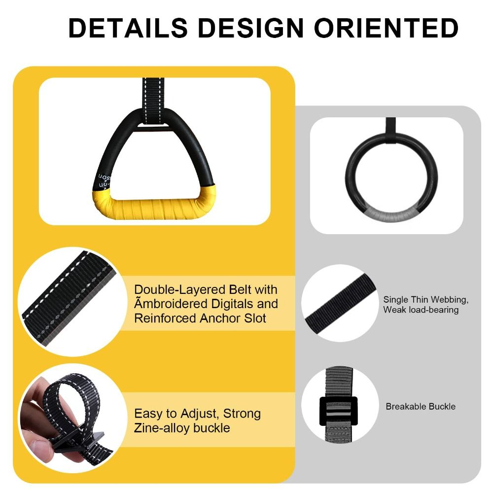 1 Pair Premium No-Punch Gymnas - đánh giá và giá Gymnastic Ring