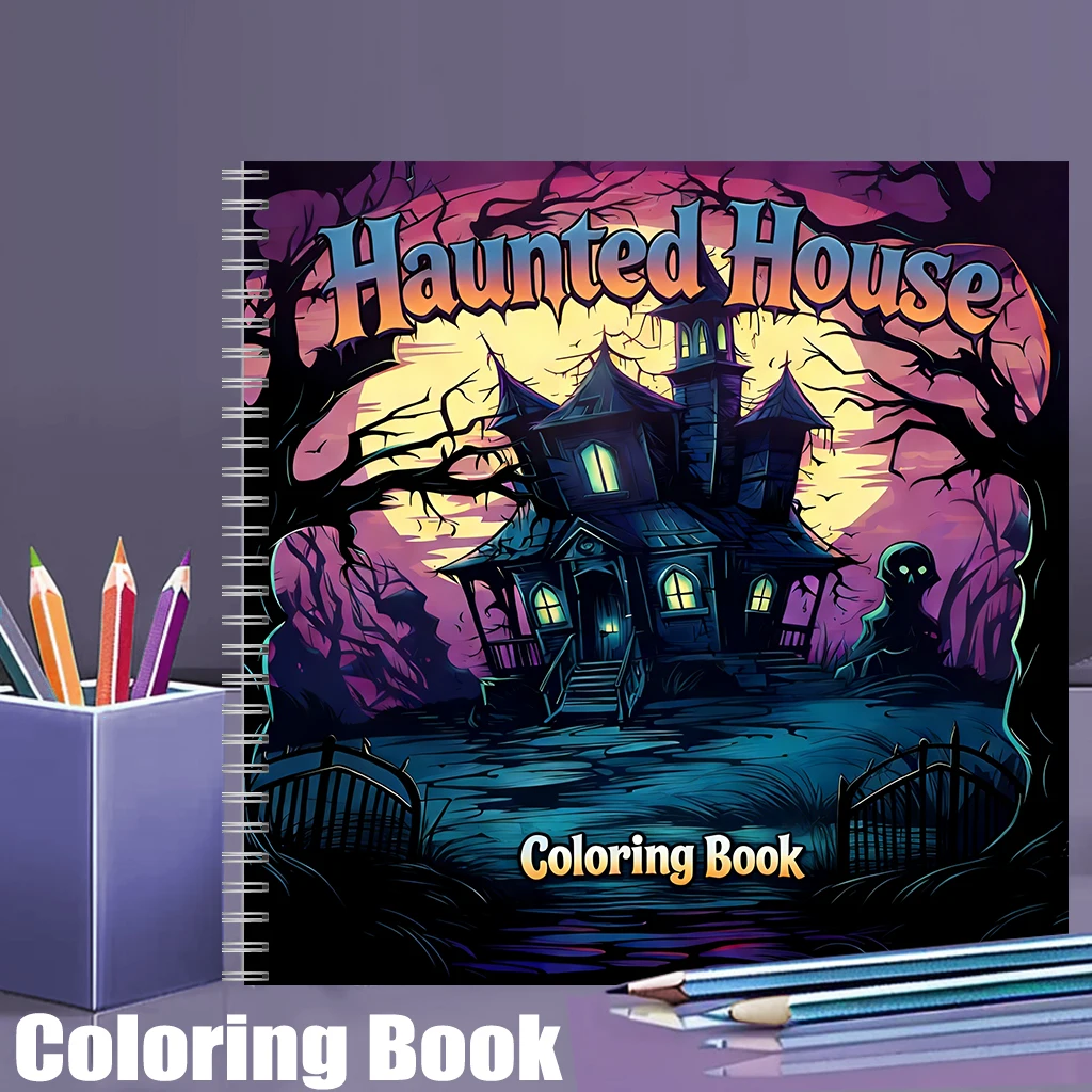 Haunted House Coloring Book fo - đánh giá và giá Chalk Bag
